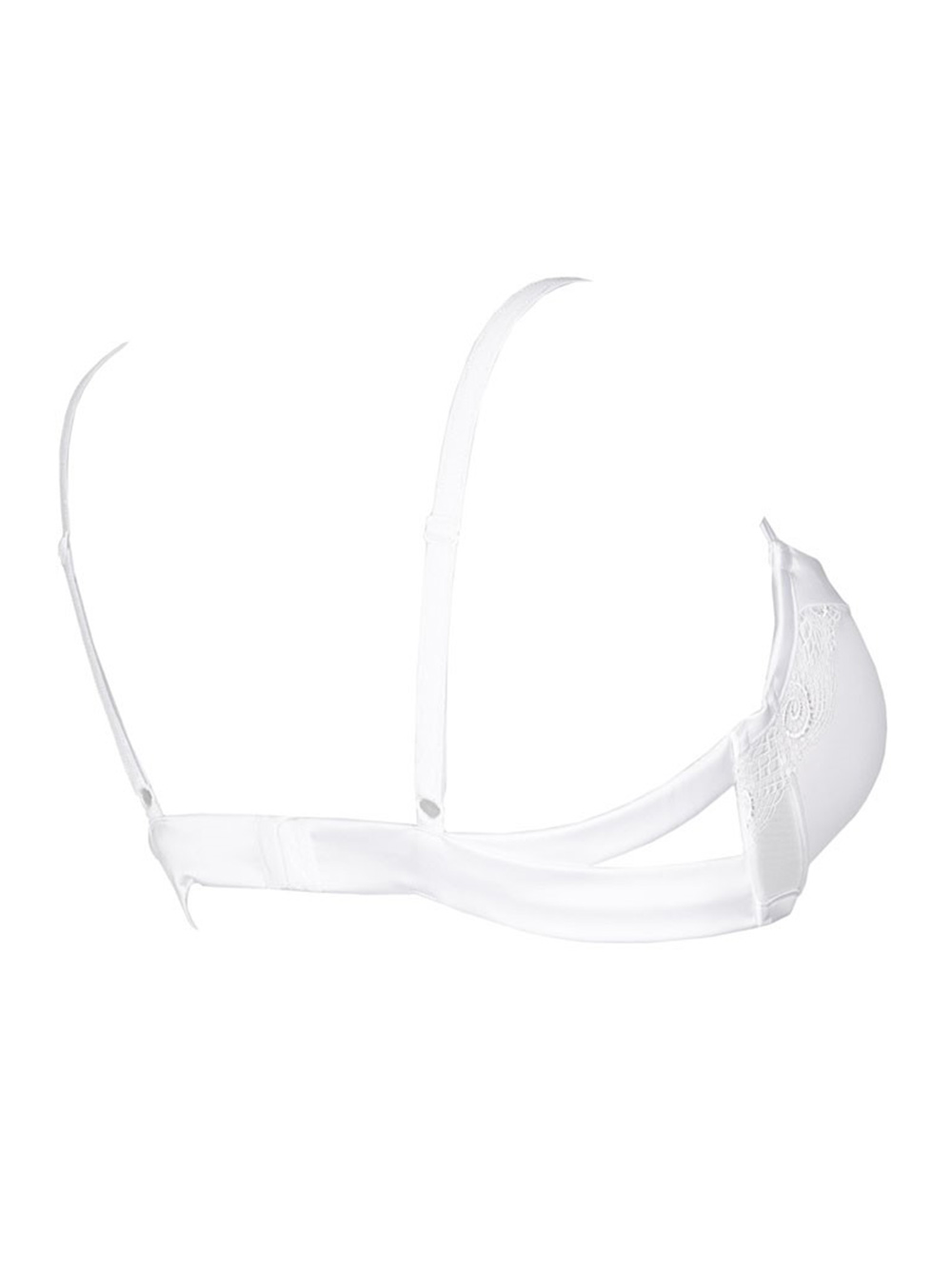 Reggiseno Balconette Donna Luna con Coppa Foderata Bianco - 14062 Reggiseno Balconette Donna Luna con Coppa Foderata Bianco - 14062