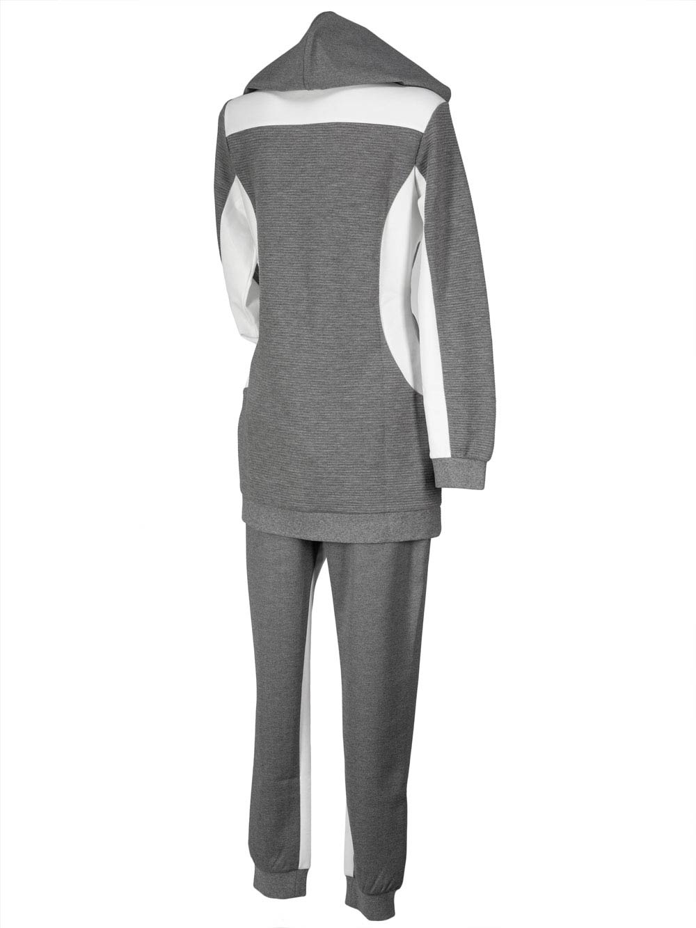 Tuta Donna Liu Jo Sport in Cotone Bicolor Panna e Grigia - T68062J5566B3121 Tuta Donna Liu Jo Sport in Cotone Bicolor Panna e Grigia - T68062J5566B3121