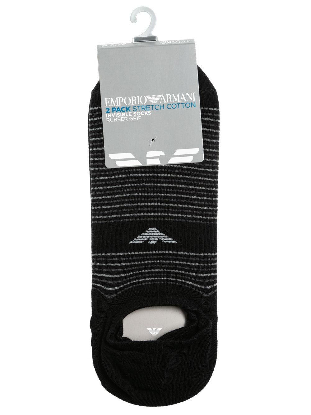 Calzini Bipack Sottocaviglia Uomo Emporio Armani Nero - 3042289P29320 Calzini Bipack Sottocaviglia Uomo Emporio Armani Nero - 3042289P29320