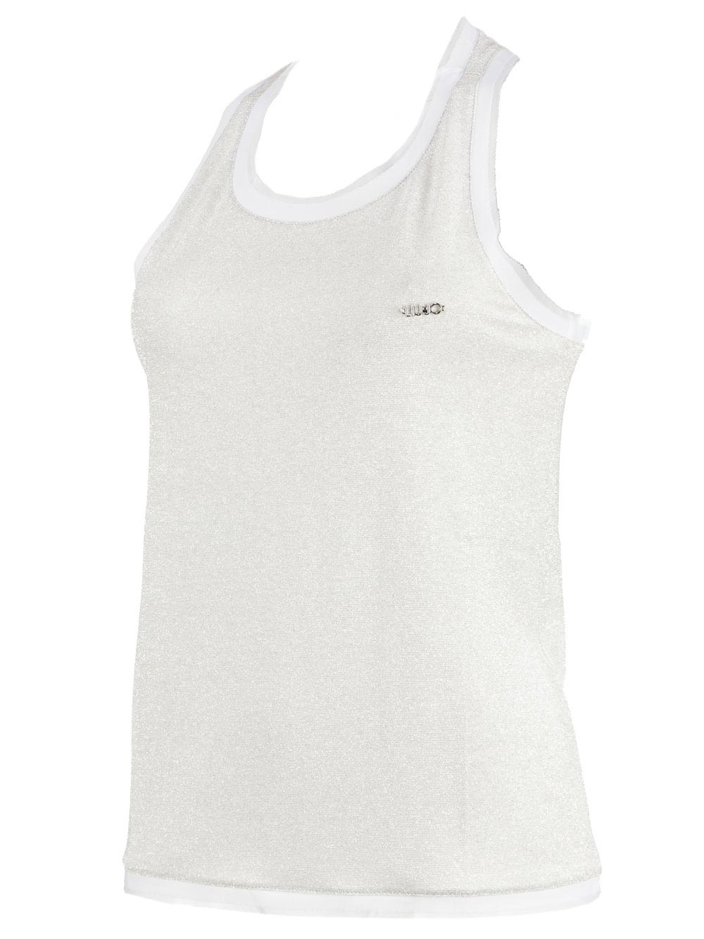 Canotta Donna Liu Jo Sport in Morbida Viscosa Bianca - T19071J5680B3342 Canotta Donna Liu Jo Sport in Morbida Viscosa Bianca - T19071J5680B3342