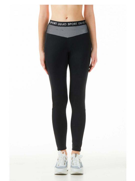 Leggings Donna Liu Jo Sport in Lycra Elasticizzata Aderente Nero - T19053J791203668