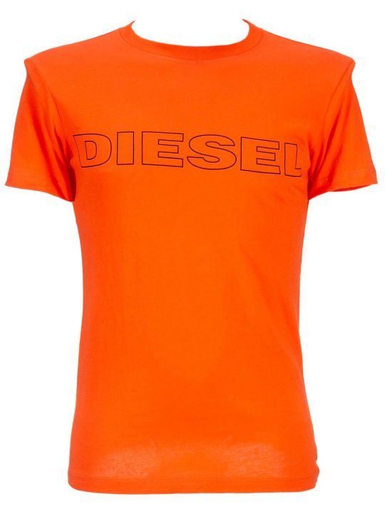 Maglia Basic Uomo Diesel in Cotone Arancione - CG46DARX44A