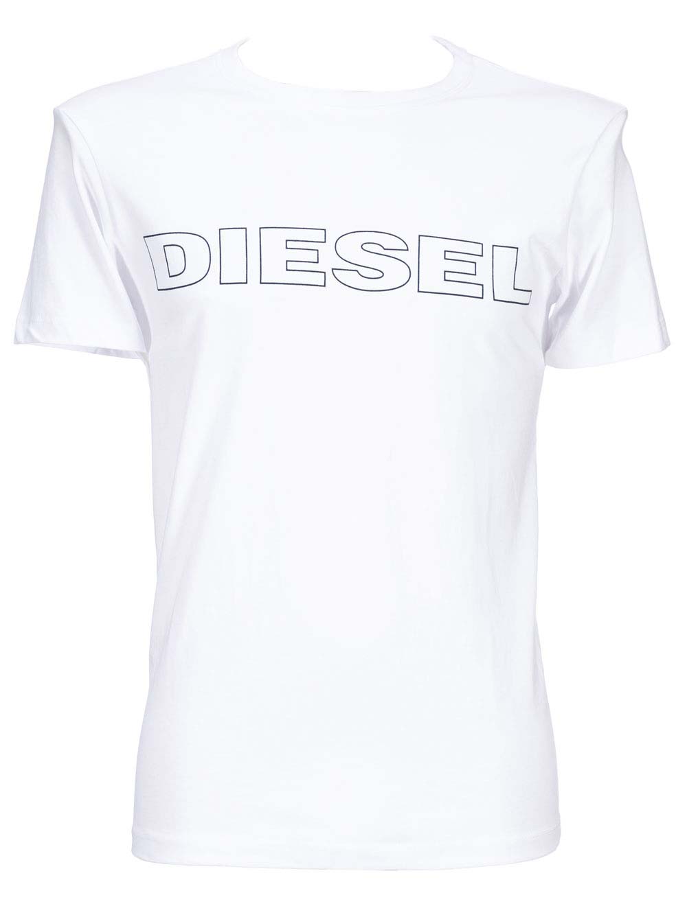 Maglia Basic Uomo Diesel in Cotone Bianca - CG46DARX100B Maglia Basic Uomo Diesel in Cotone Bianca - CG46DARX100B