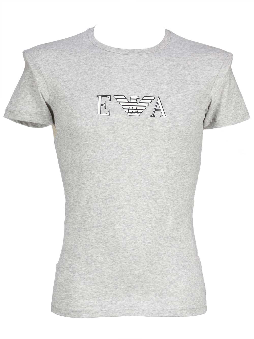 Maglia Uomo Emporio Armani in Cotone Elasticizzato Grigia - 1110359P52348