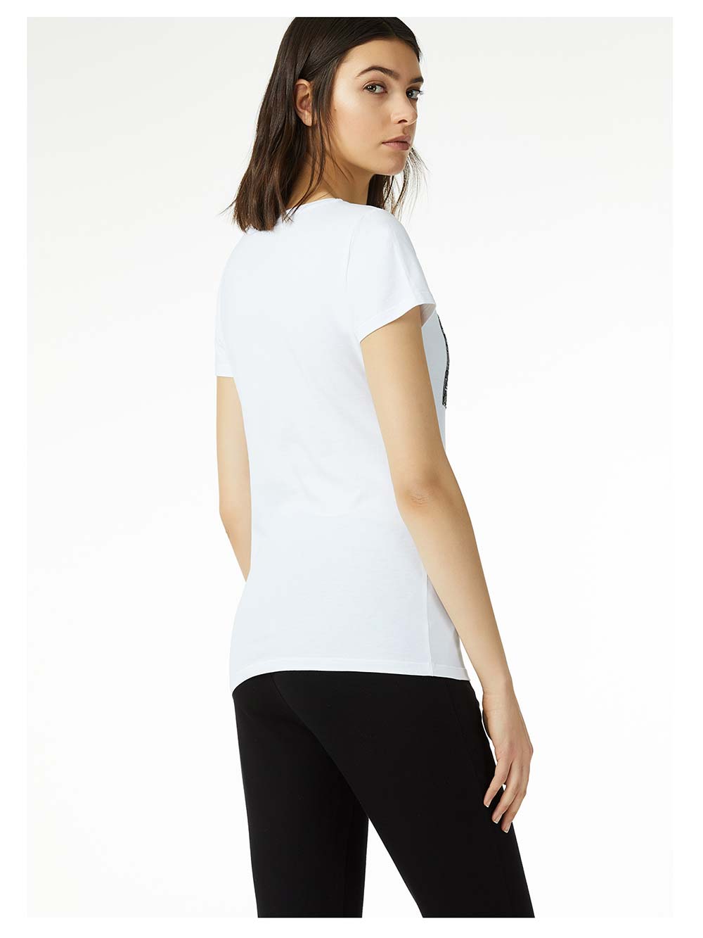 Maglietta Donna Liu Jo Sport con Paillettes stampa Love Bianca - T19106J500310601 Maglietta Donna Liu Jo Sport con Paillettes stampa Love Bianca - T19106J500310601