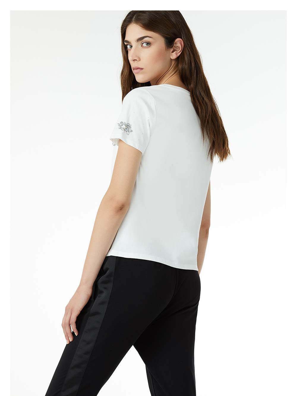 Maglietta Donna Liu Jo Sport in Cotone Bianca - T68147J016610607 Maglietta Donna Liu Jo Sport in Cotone Bianca - T68147J016610607