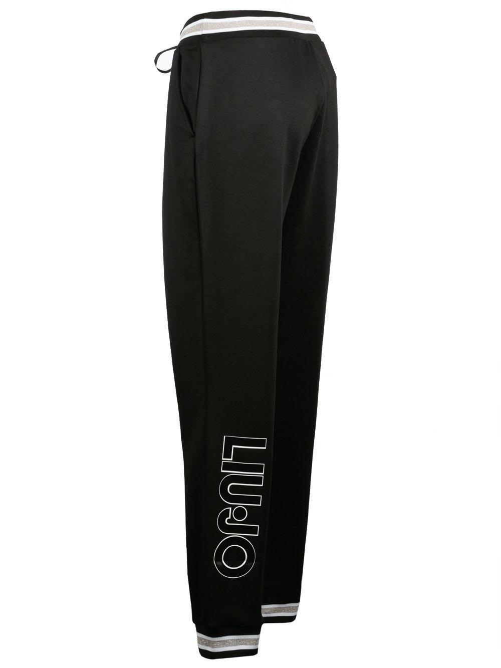 Pantalone Donna Liu Jo Sport in felpa di Cotone Nero - T19035F077022222 Pantalone Donna Liu Jo Sport in felpa di Cotone Nero - T19035F077022222