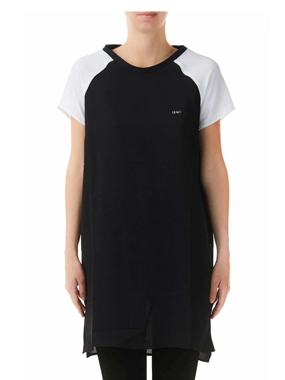 Tunica Donna Liu Jo Sport in Crêpe Elasticizzato Nera - T19114T855203668 Tunica Donna Liu Jo Sport in Crêpe Elasticizzato Nera - T19114T855203668