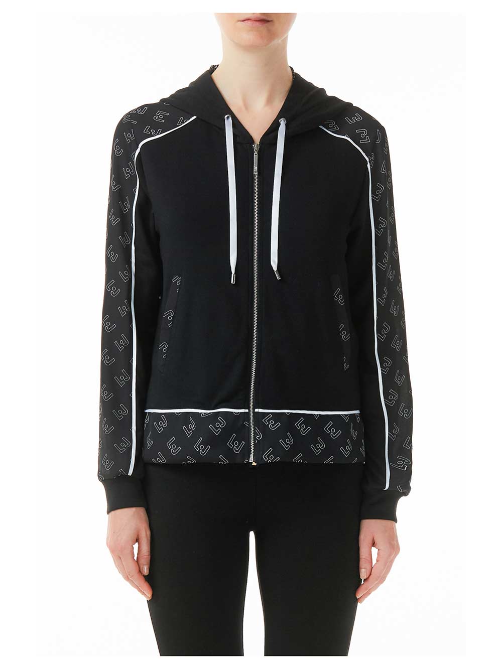 Tuta Donna Liu Jo Sport in Modal Cascante Nera - T19085F0715U9098