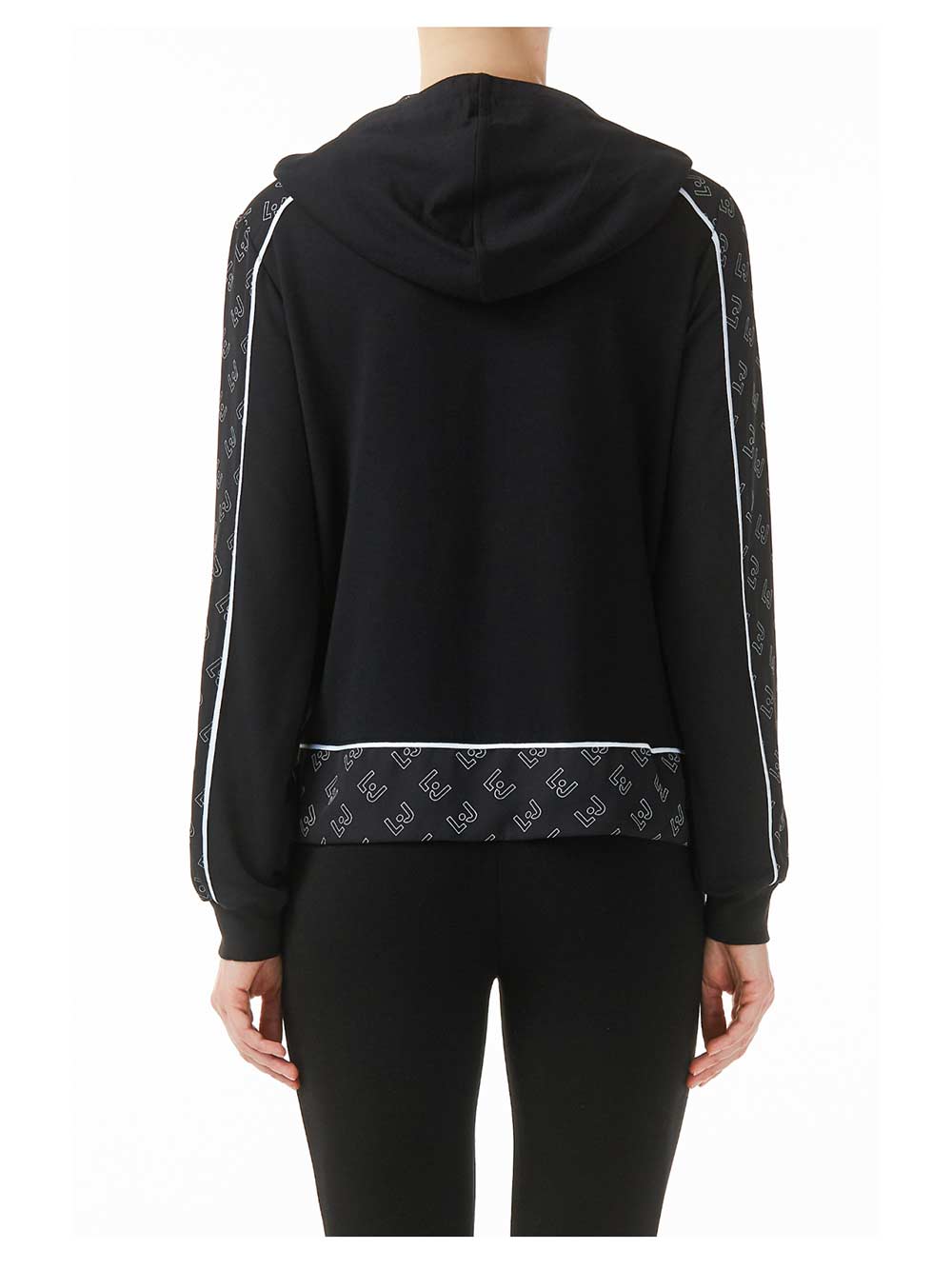 Tuta Donna Liu Jo Sport in Modal Cascante Nera - T19085F0715U9098 Tuta Donna Liu Jo Sport in Modal Cascante Nera - T19085F0715U9098