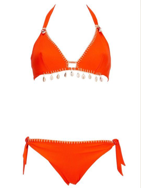 Bikini Pin Up Stars in Costine di Microfibra Arancione - 19P031FE8