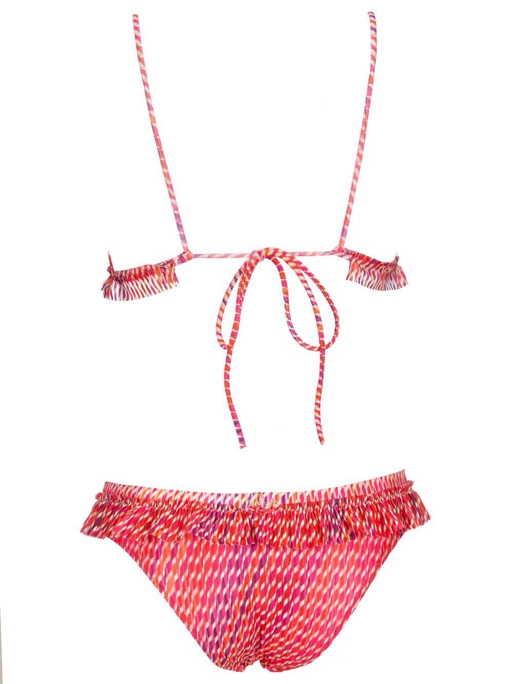 Bikini Pin Up Stars in lycra Devoré fantasia Sfumature Rosa - 19P087G10