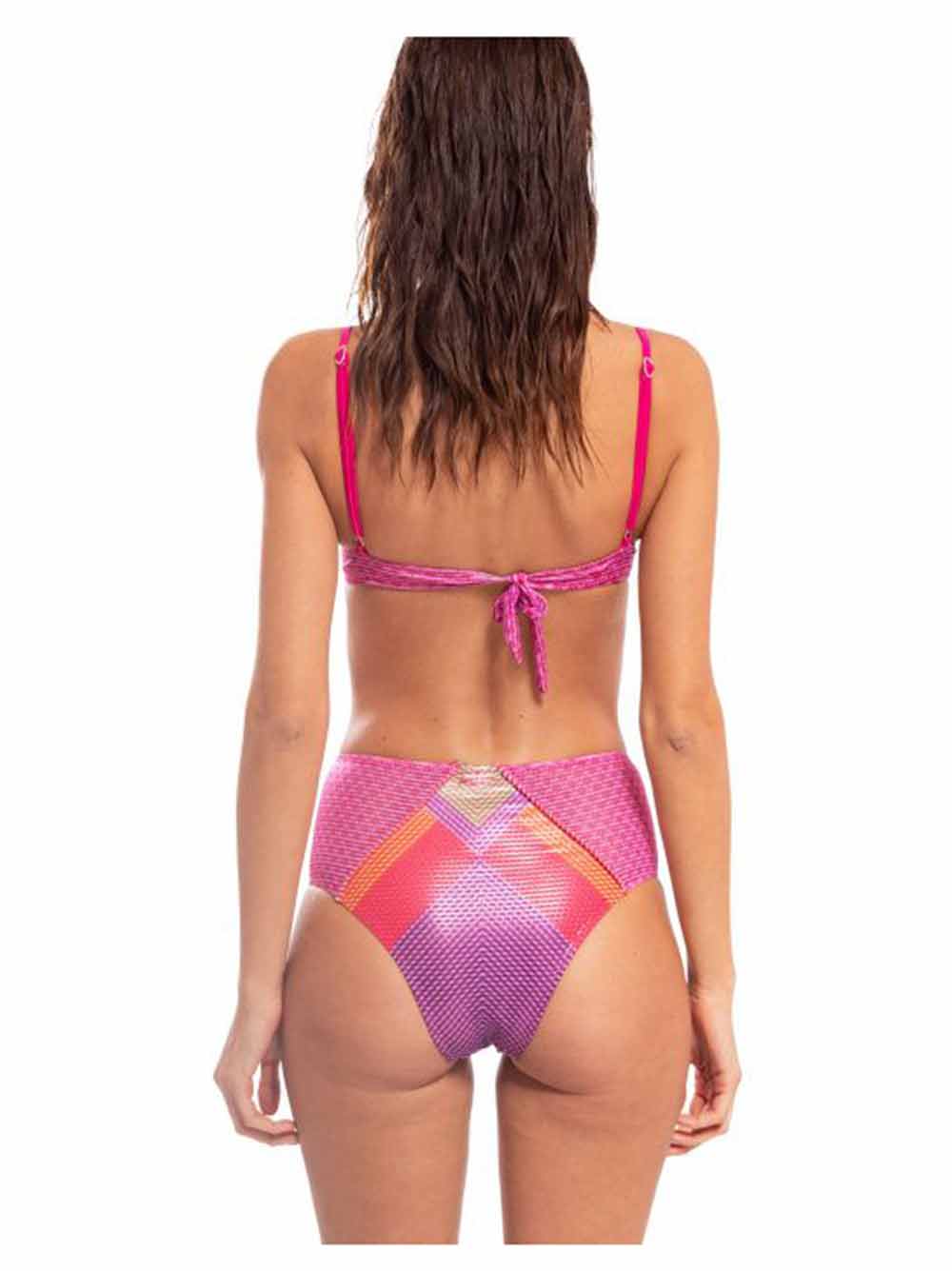 Bikini Pin Up Stars in lycra Stampa Optical Rosa - 19P371H14 Bikini Pin Up Stars in lycra Stampa Optical Rosa - 19P371H14