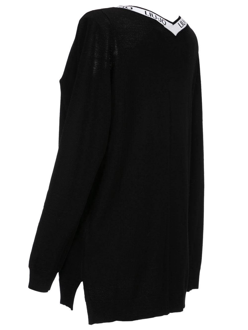 Maglia Donna Liu Jo Sport in Cotone Leggera Nera - T19171MA43G22222 Maglia Donna Liu Jo Sport in Cotone Leggera Nera - T19171MA43G22222
