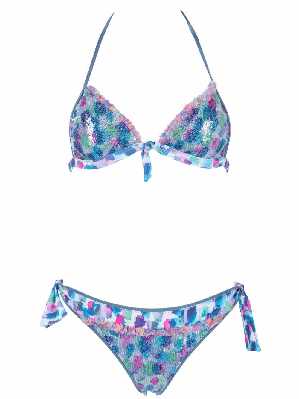 Bikini Donna Easy Bikini Azzurro con stampa Acquarello - 400128091 Bikini Donna Easy Bikini Azzurro con stampa Acquarello - 400128091