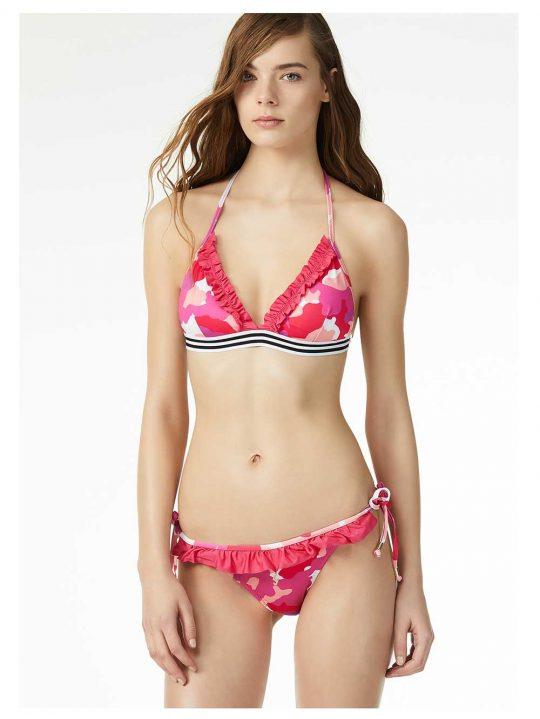 Bikini Donna Liu Jo Beachwear stampa Camouflage Rosa - V19028J5674U9038