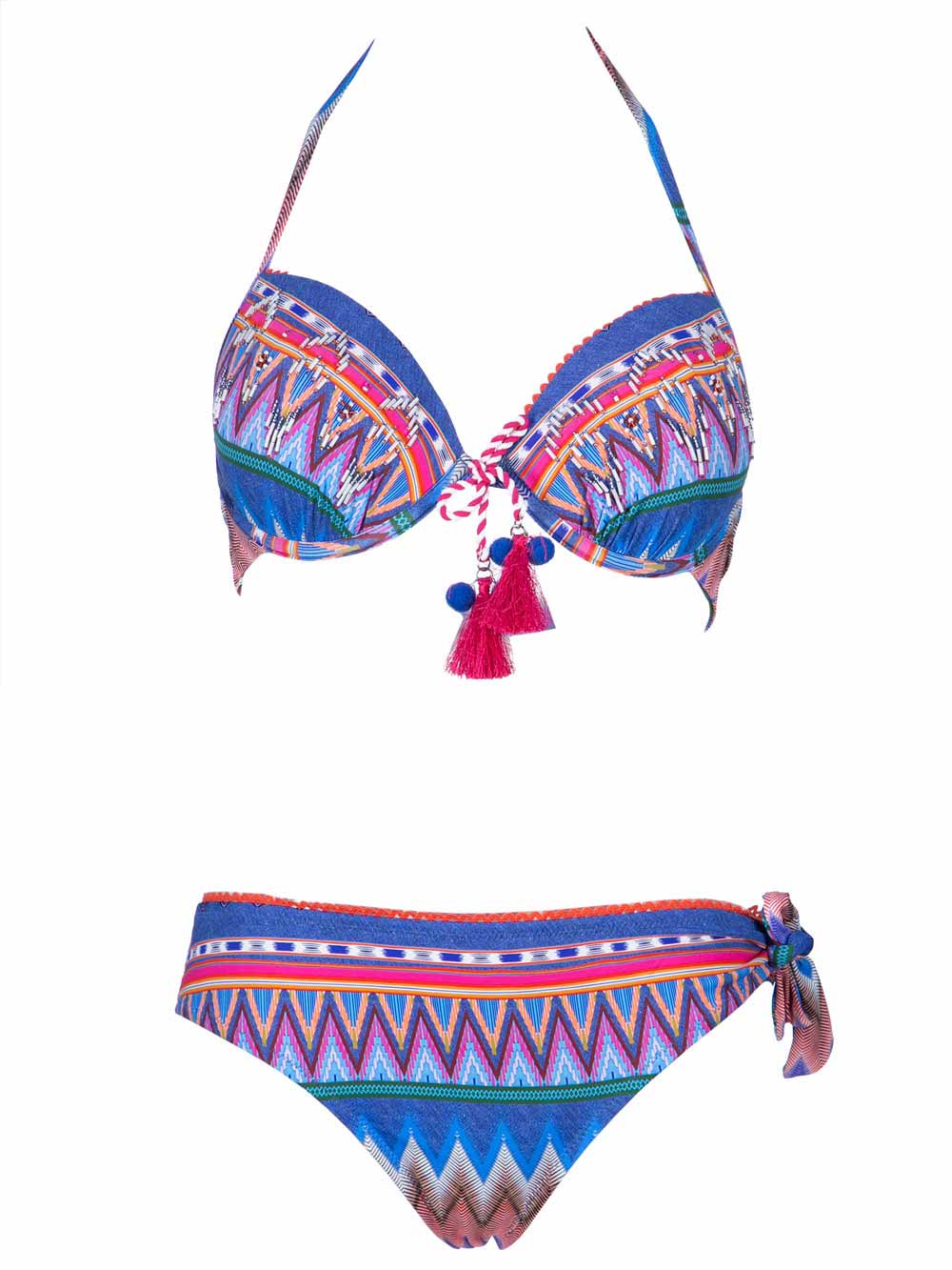 Bikini Donna Vacanze Italiane Stampa Indiana - V19003 Bikini Donna Vacanze Italiane Stampa Indiana - V19003