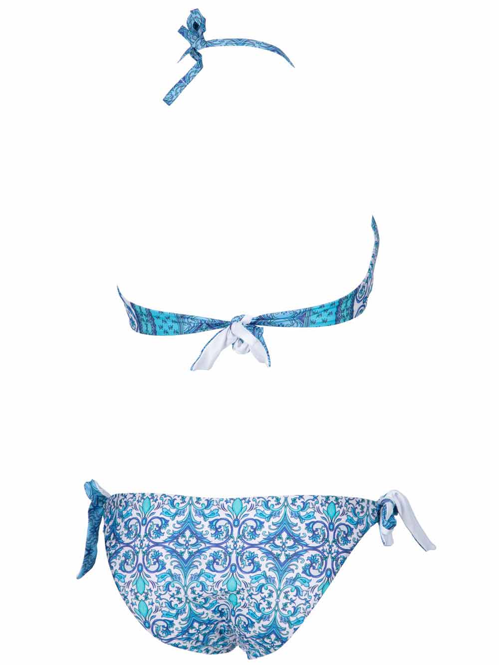 Bikini Donna Valery Prestige Beachwear Azzurro stampa Maioliche - RGB08INA Bikini Donna Valery Prestige Beachwear Azzurro stampa Maioliche - RGB08INA