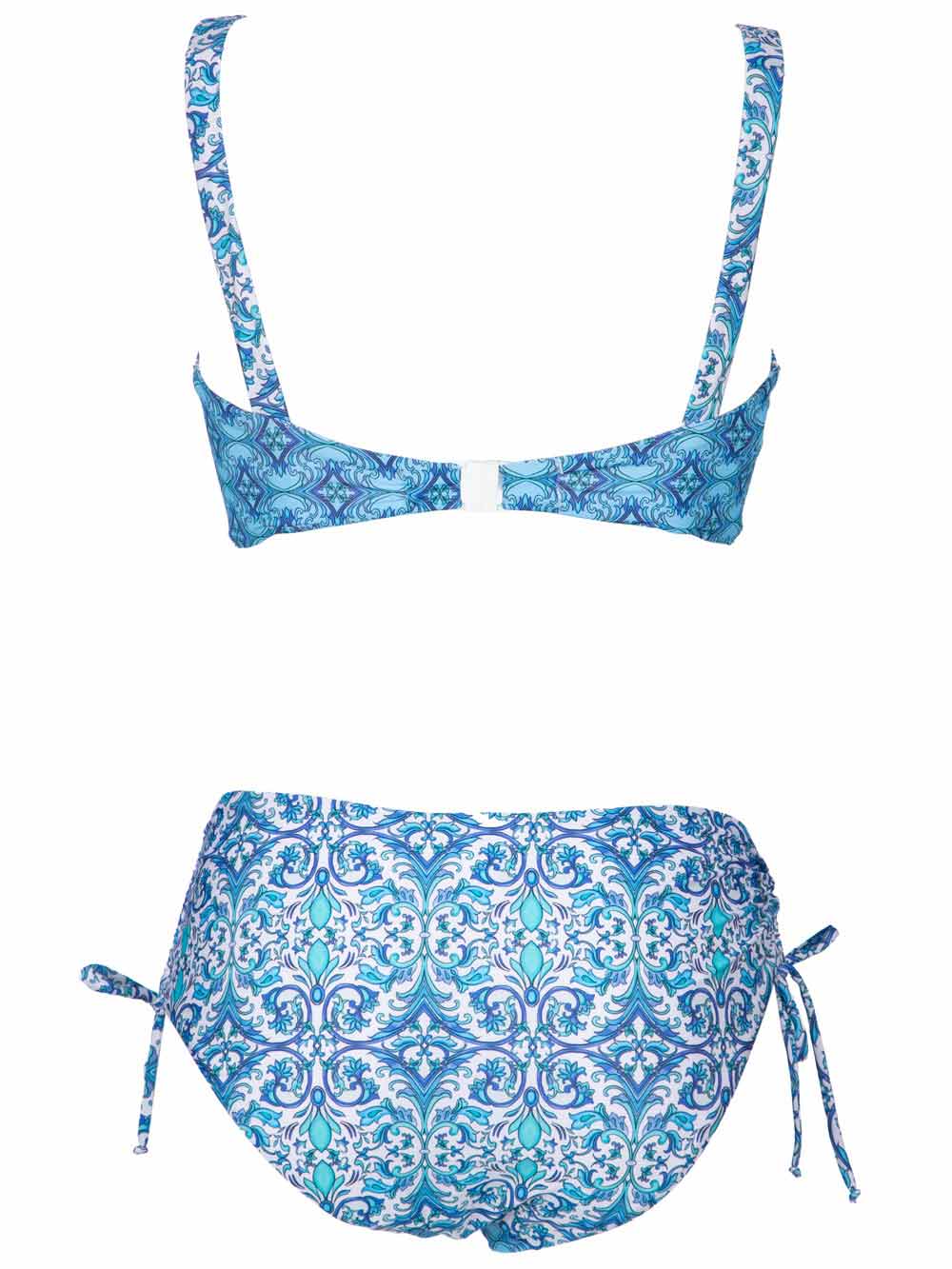 Bikini Donna Valery Prestige Beachwear Azzurro stampa Maioliche - RGB203INA Bikini Donna Valery Prestige Beachwear Azzurro stampa Maioliche - RGB203INA