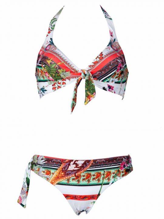 Bikini Donna Valery Prestige Beachwear Bianco Floreale - RGB153SIG