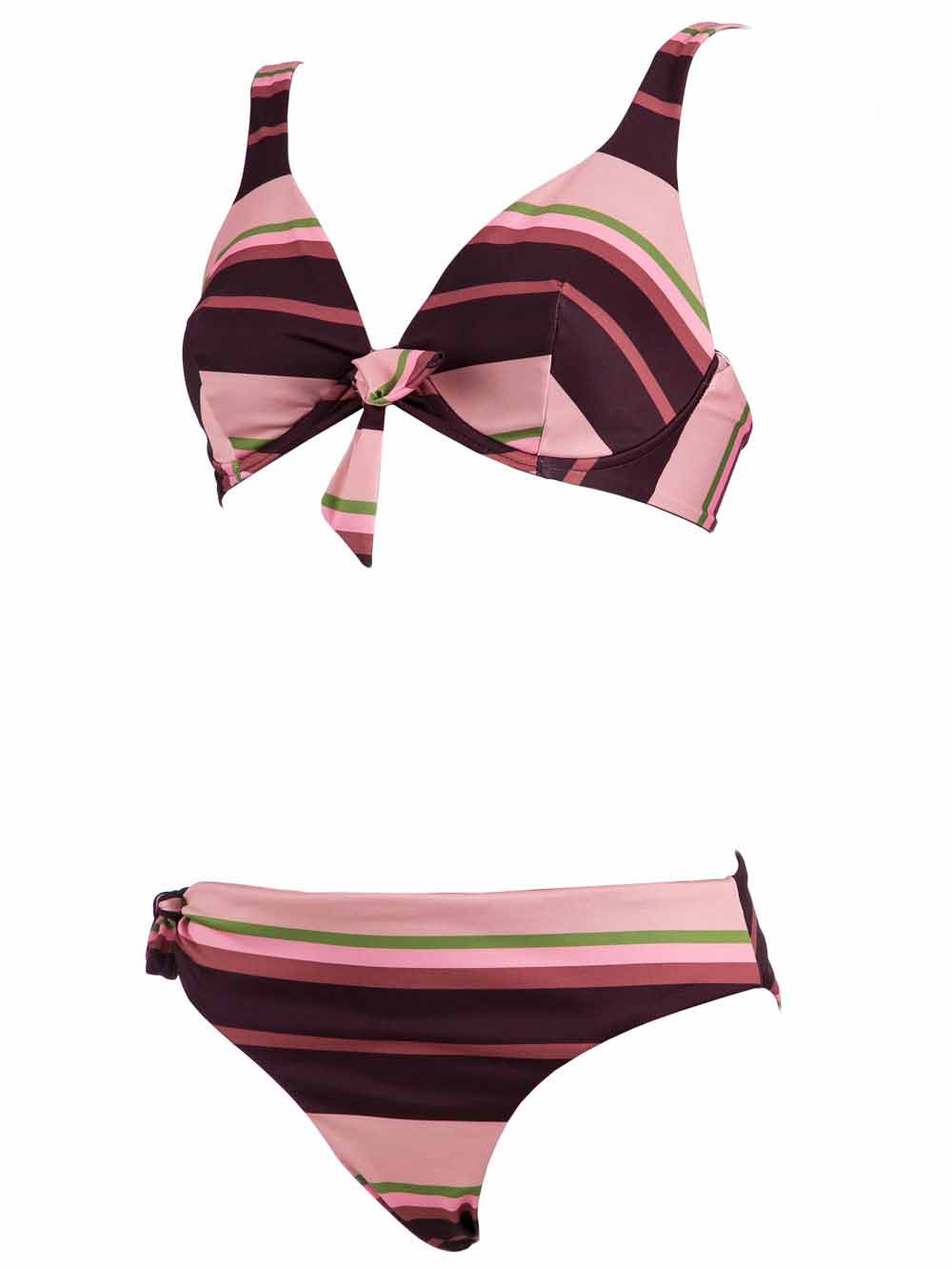 Bikini Donna Valery Prestige Beachwear Fantasia Righe Rosa - RGE03PR49