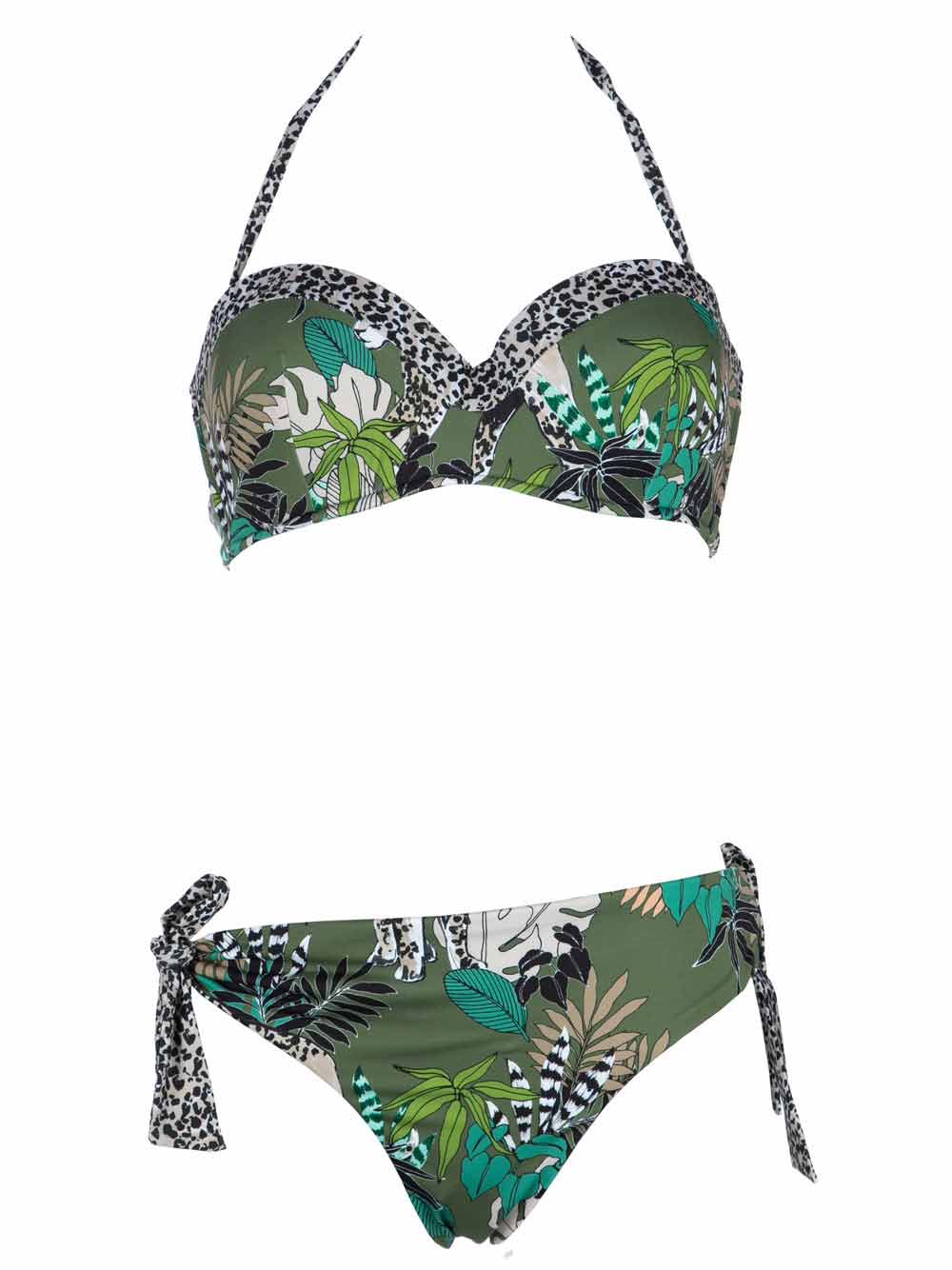 Bikini Donna Valery Prestige Beachwear Verde Leopardato - RGB67SEA Bikini Donna Valery Prestige Beachwear Verde Leopardato - RGB67SEA