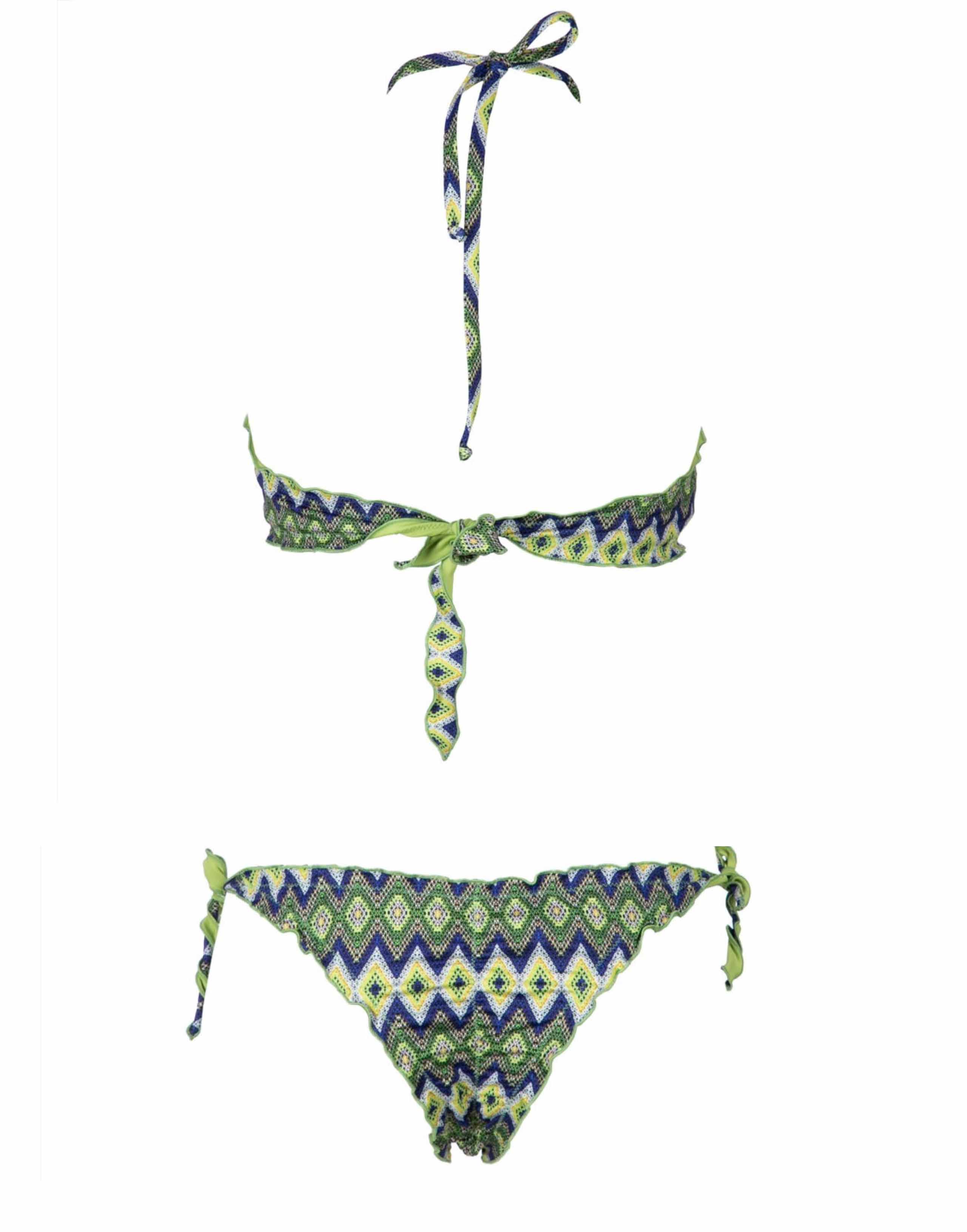 Bikini Donna Valery Prestige Beachwear Verde stampa Chevron - RGB102CRO Bikini Donna Valery Prestige Beachwear Verde stampa Chevron - RGB102CRO