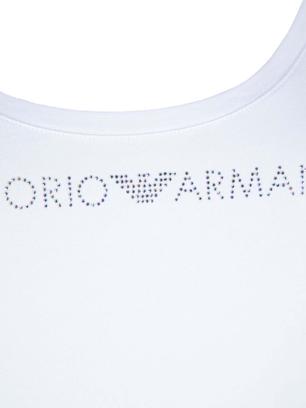 Canottiera Esternabile Donna Emporio Armani in Cotone Bianca - 1633199P26320 Canottiera Esternabile Donna Emporio Armani in Cotone Bianca - 1633199P26320