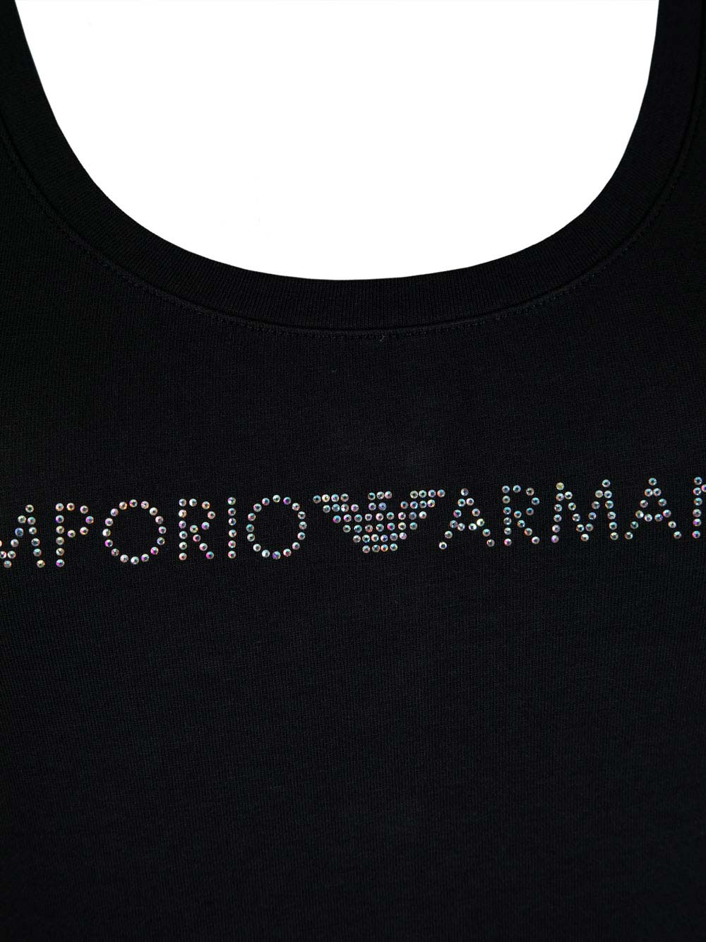 Canottiera Esternabile Donna Emporio Armani in Cotone Nera - 1633199P26310 Canottiera Esternabile Donna Emporio Armani in Cotone Nera - 1633199P26310