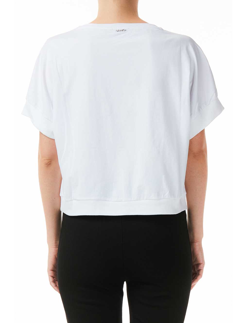 Maglia Donna Liu Jo Sport Stampa Fiori Bianca - T19130J500316601 Maglia Donna Liu Jo Sport Stampa Fiori Bianca - T19130J500316601