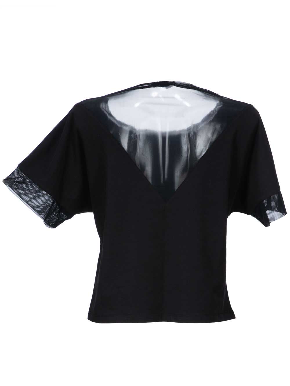 Maglia Donna Liu Jo Sport con Paillettes Nera - T19008J500322222 Maglia Donna Liu Jo Sport con Paillettes Nera - T19008J500322222