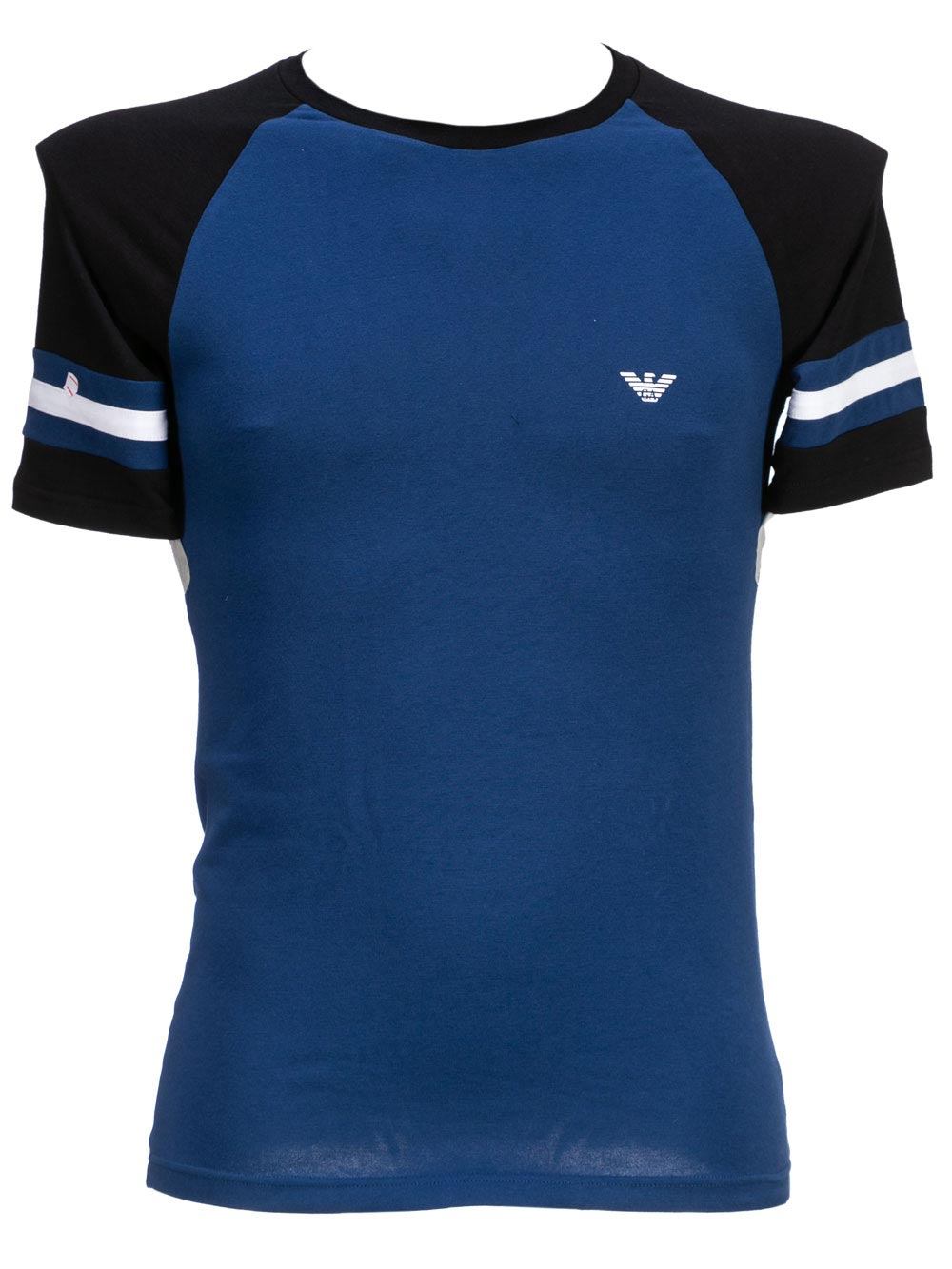 Maglia Uomo Emporio Armani Esternabile in Cotone Azzurra - 1118119P52915834 Maglia Uomo Emporio Armani Esternabile in Cotone Azzurra - 1118119P52915834