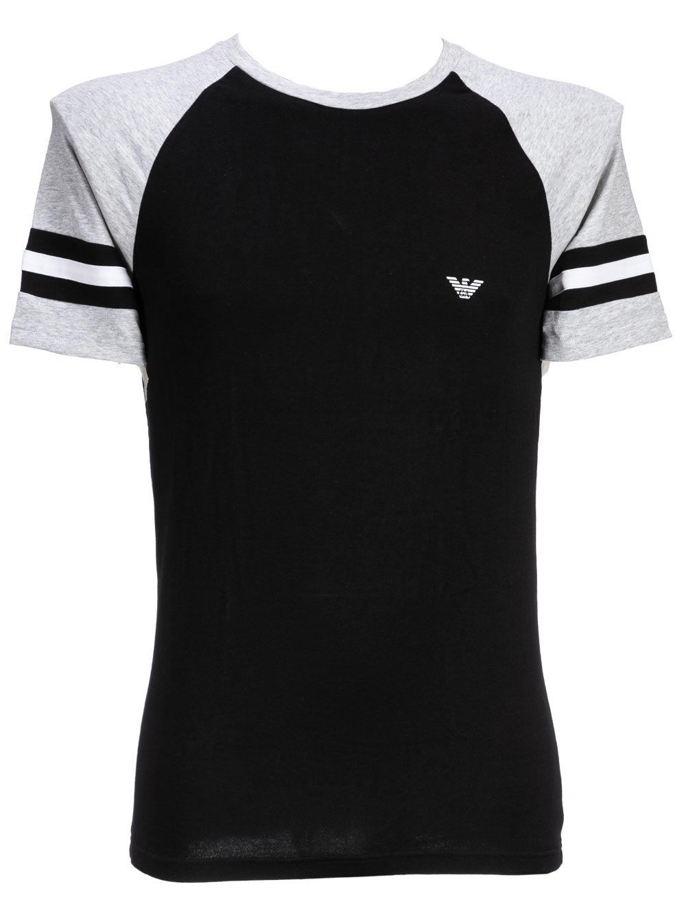 Maglia Uomo Emporio Armani Esternabile in Cotone Nero - 1118119P52920 Maglia Uomo Emporio Armani Esternabile in Cotone Nero - 1118119P52920