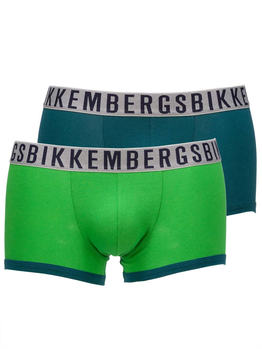 Boxer Bipack Uomo Bikkembergs in Cotone Verde - B4B40016461 Boxer Bipack Uomo Bikkembergs in Cotone Verde - B4B40016461