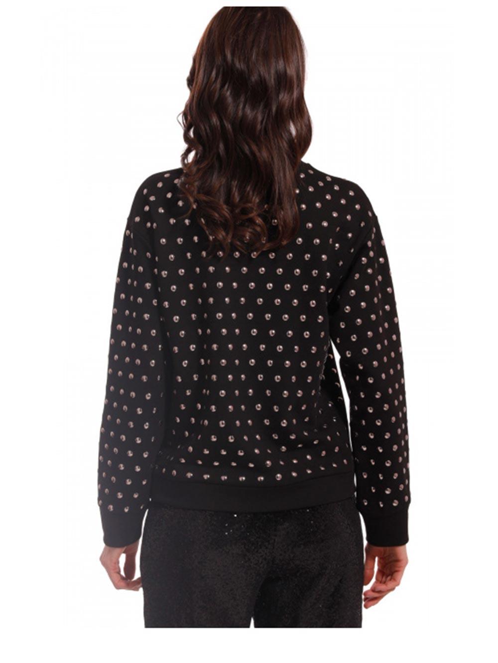Felpa Chiusa Donna Pin Up Stars Nera - 19I058FE34 Felpa Chiusa Donna Pin Up Stars Nera - 19I058FE34