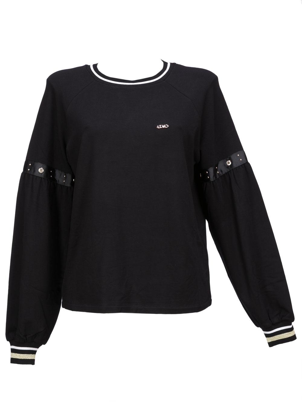 Felpa Donna Liu Jo Sport Nera - T69048F057622222 Felpa Donna Liu Jo Sport Nera - T69048F057622222