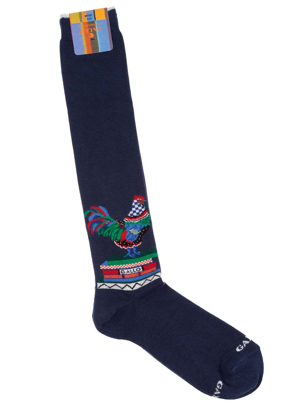 Gambaletto Uomo Gallo in Cotone Blu Fantasia Gallo - AP50855712679 Gambaletto Uomo Gallo in Cotone Blu Fantasia Gallo - AP50855712679