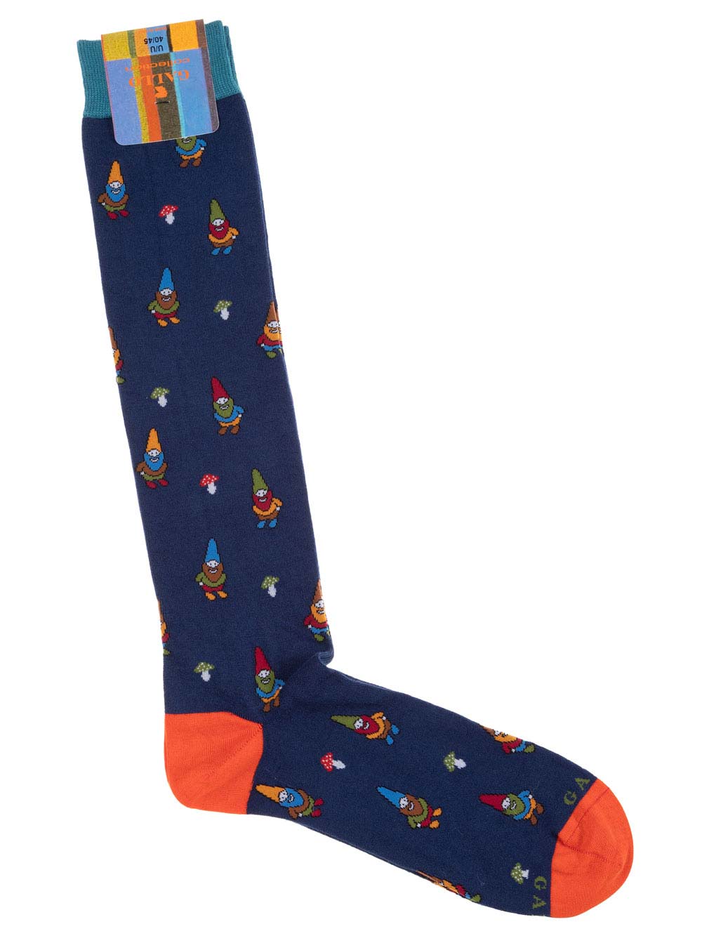 Gambaletto Uomo Gallo in Cotone Blu Fantasia Nanetti - AP50867330764 Gambaletto Uomo Gallo in Cotone Blu Fantasia Nanetti - AP50867330764