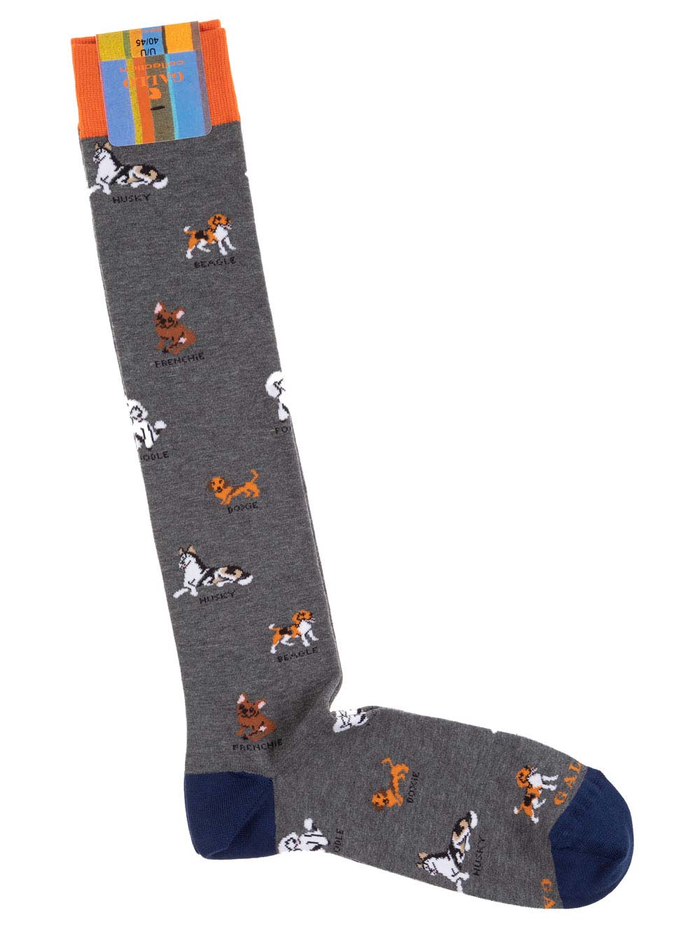 Gambaletto Uomo Gallo in Cotone Grigio Fantasia Cani - AP50856811824 Gambaletto Uomo Gallo in Cotone Grigio Fantasia Cani - AP50856811824