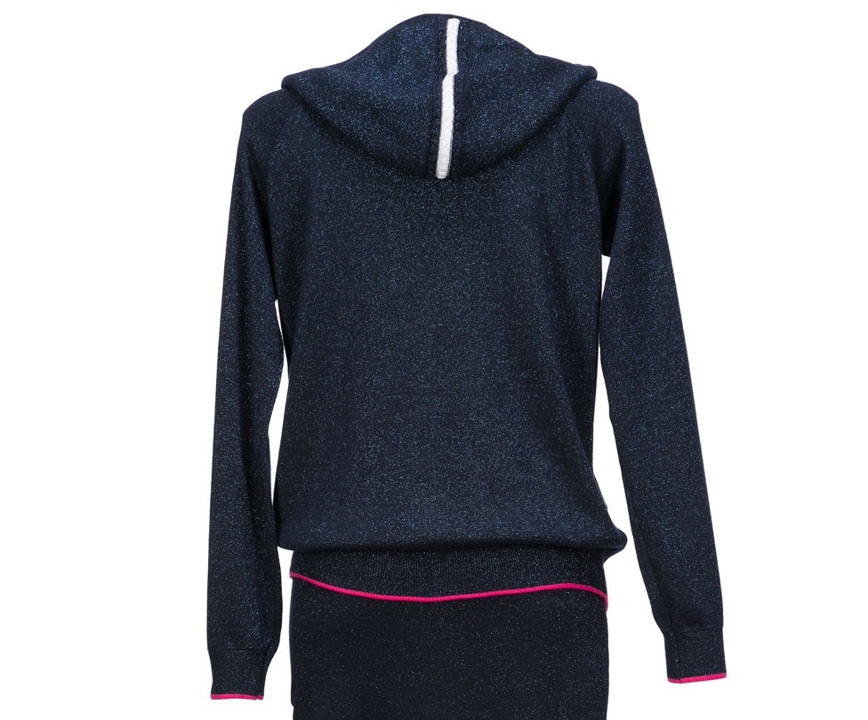 Maglia Aperta Donna Liu Jo Sport con Cappuccio Blu - T69009MA09E4884 Maglia Aperta Donna Liu Jo Sport con Cappuccio Blu - T69009MA09E4884