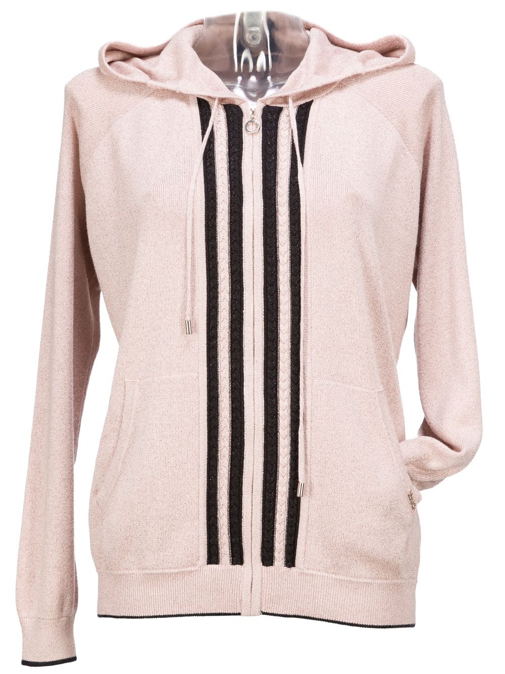Maglia Aperta Donna Liu Jo Sport con Cappuccio Rosa - T69009MA09E4743