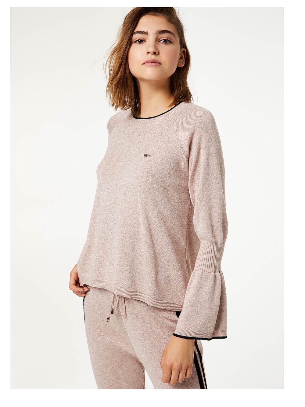 Maglia Donna Liu Jo Sport con Girocollo Rosa - T69008MA09E4743 Maglia Donna Liu Jo Sport con Girocollo Rosa - T69008MA09E4743