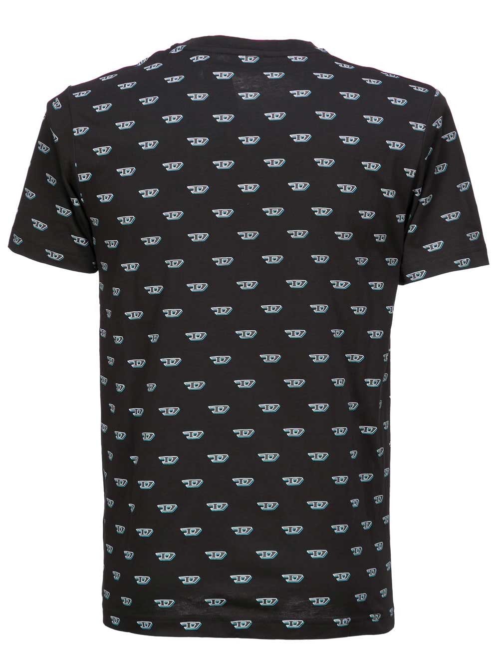 Maglia Uomo Diesel Fantasia Logo in Cotone Nera - CG46TAWW900