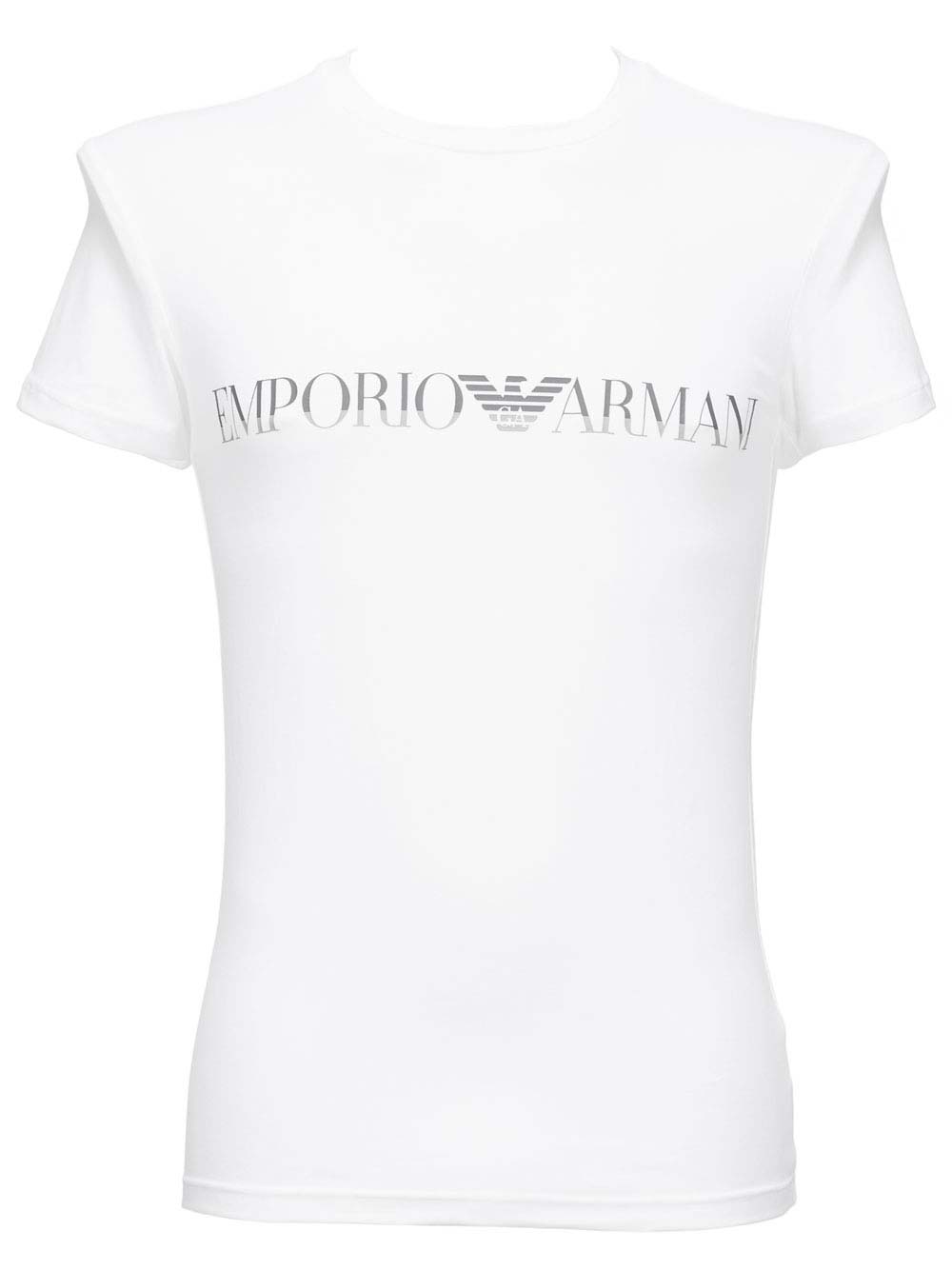 Maglia Uomo Emporio Armani con Girocollo in Cotone Bianca - 1110359A51620 Maglia Uomo Emporio Armani con Girocollo in Cotone Bianca - 1110359A51620