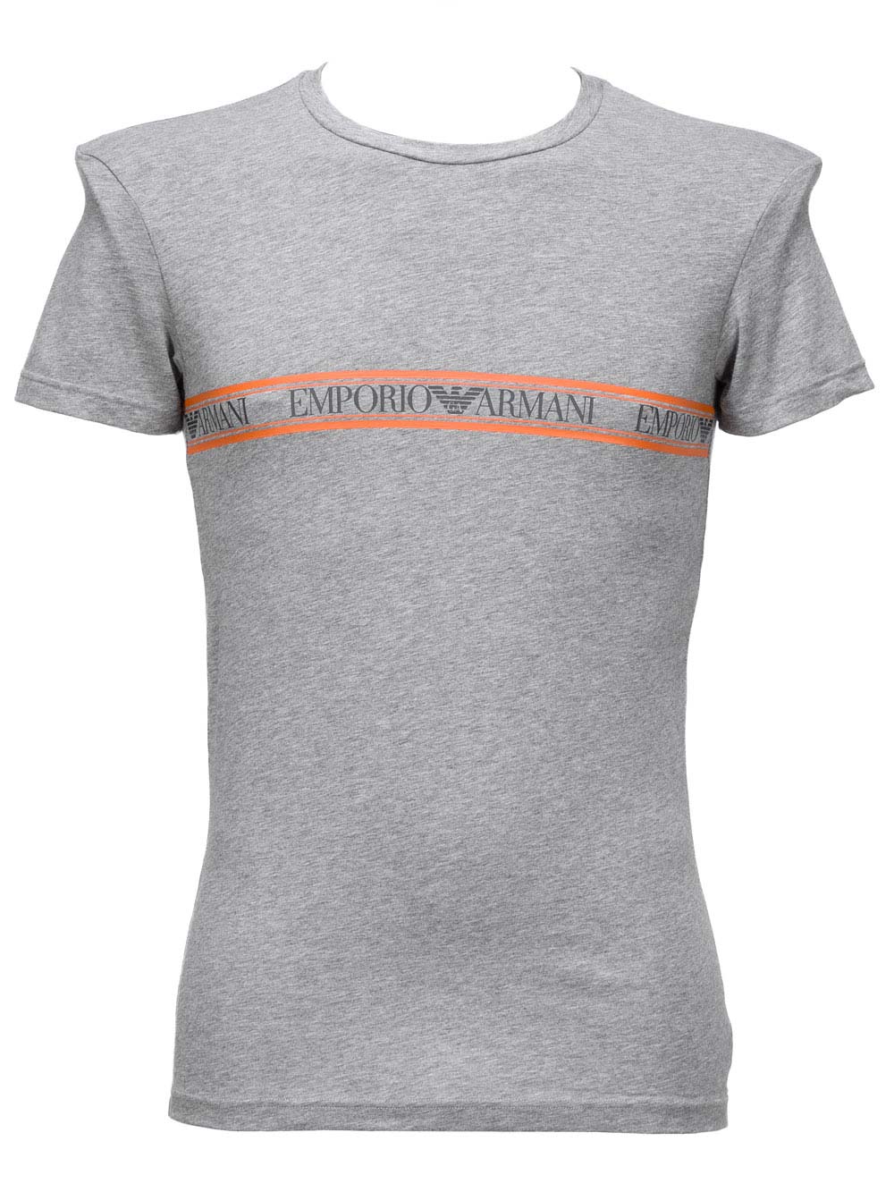 Maglia Uomo Emporio Armani con Girocollo in Cotone Grigia - 1110359A5256749 Maglia Uomo Emporio Armani con Girocollo in Cotone Grigia - 1110359A5256749