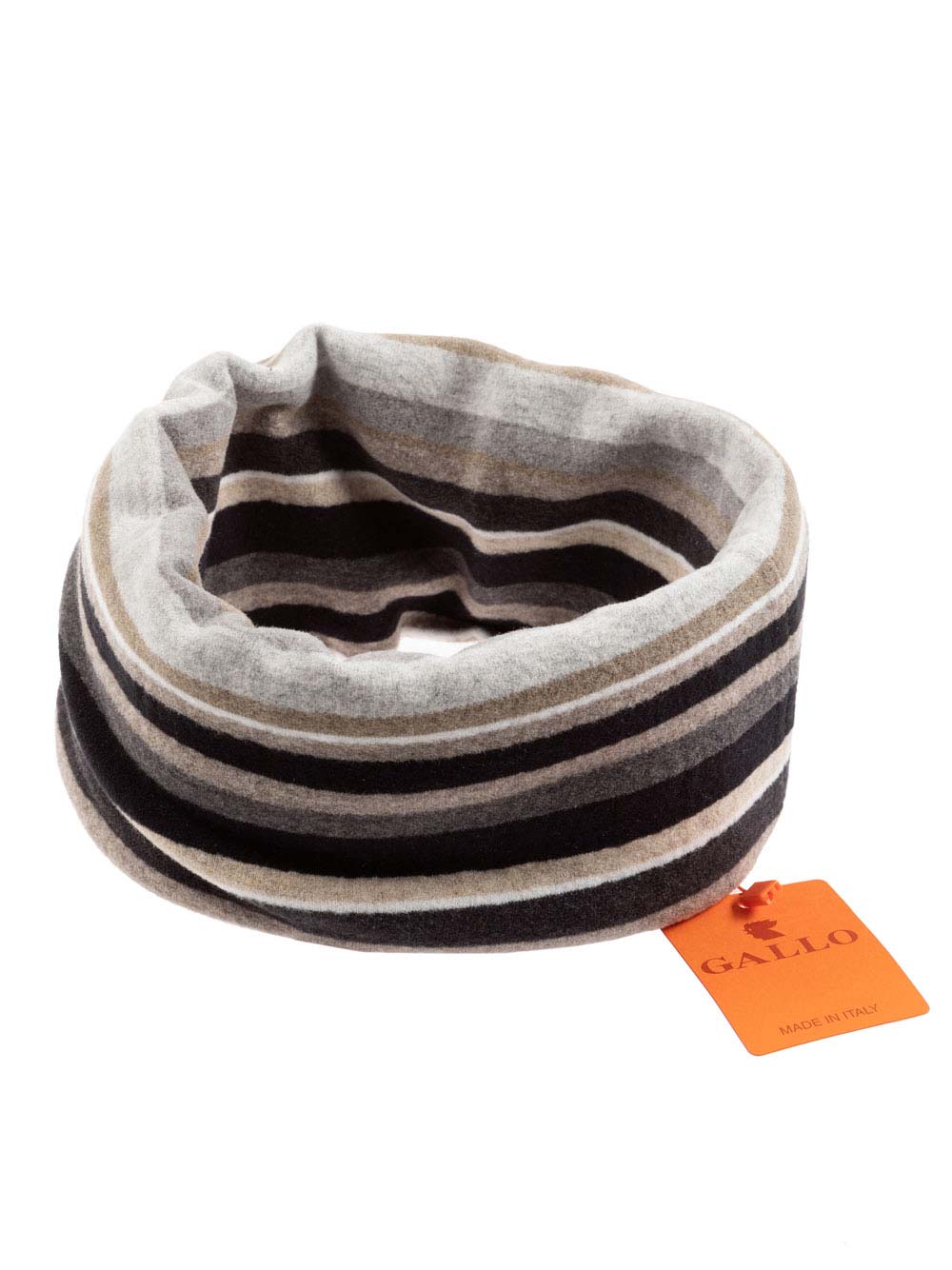 Sciarpa Collo Unisex Gallo in micropile Multicolor Nero Beige - AP10434911765 Sciarpa Collo Unisex Gallo in micropile Multicolor Nero Beige - AP10434911765