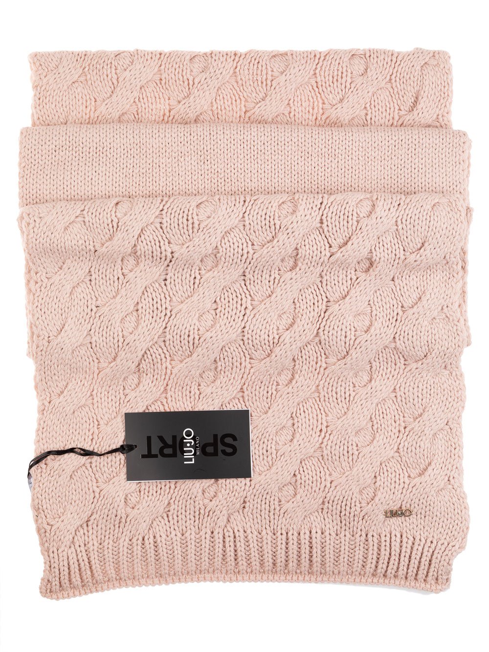 Sciarpa Donna Liu Jo Sport Cipria con Lurex - T69192M030041506 Sciarpa Donna Liu Jo Sport Cipria con Lurex - T69192M030041506