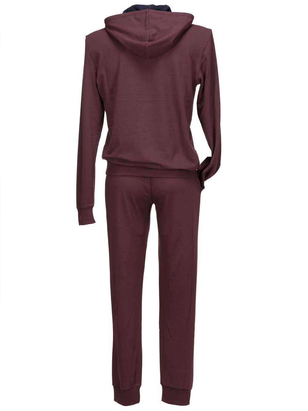 Tuta Uomo Emporio Armani in Cotone Bordeaux con Cappuccio - 1118829A5663256 Tuta Uomo Emporio Armani in Cotone Bordeaux con Cappuccio - 1118829A5663256