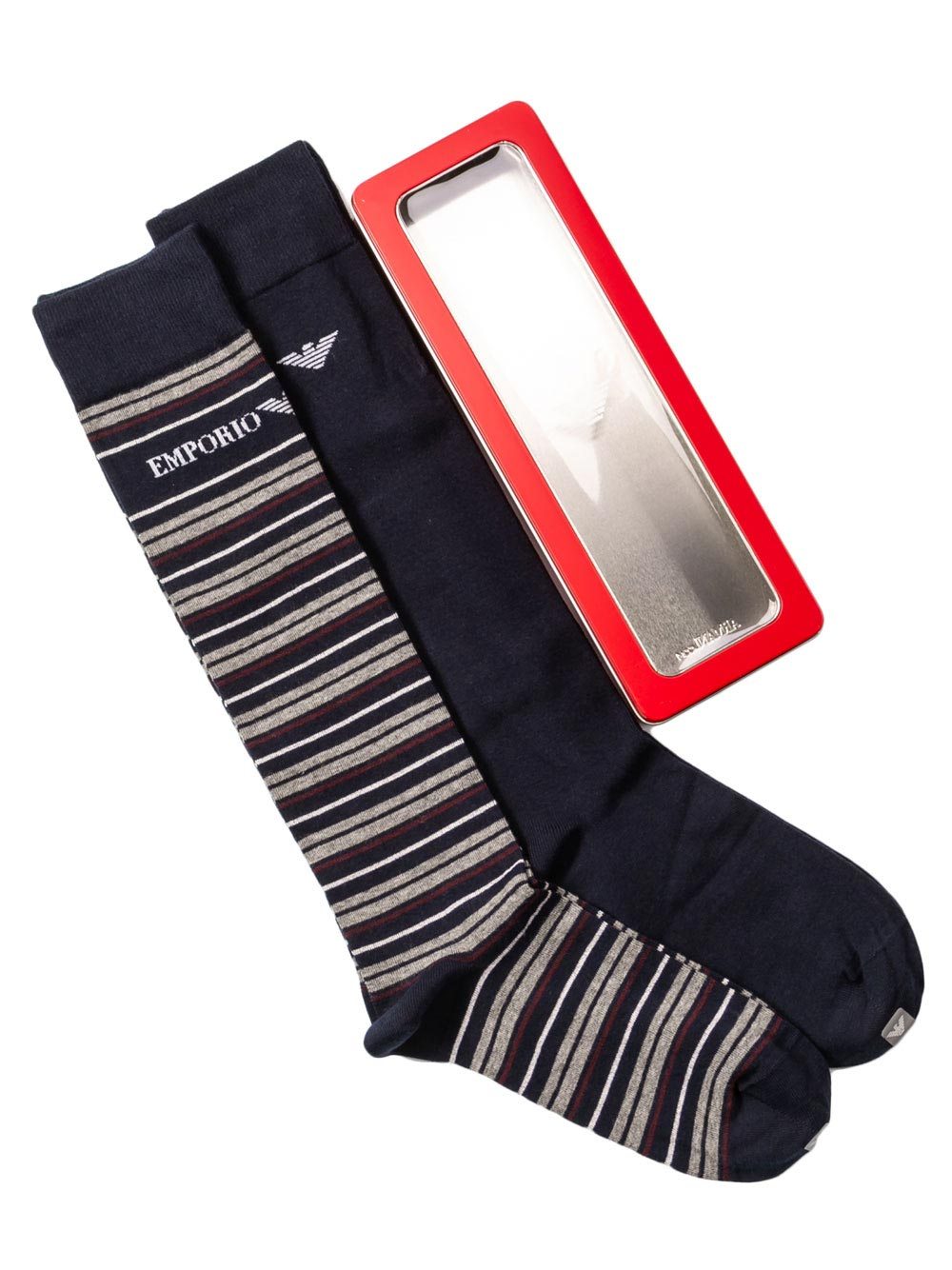 Gambaletto Bipack Emporio Armani Blu e Rigato - 3023017A28343335