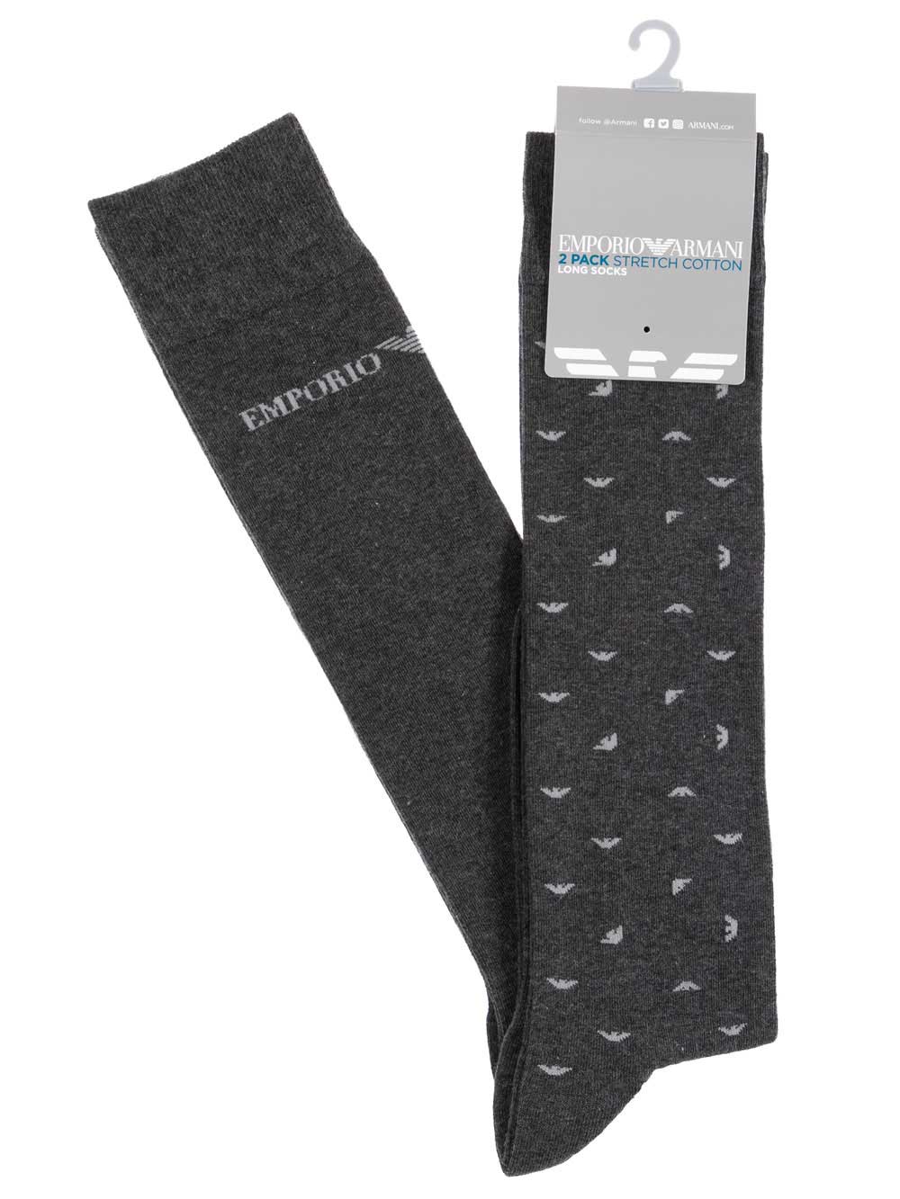 Gambaletto Uomo Bipack Emporio Armani Grigio - 3023019A2926749 Gambaletto Uomo Bipack Emporio Armani Grigio - 3023019A2926749